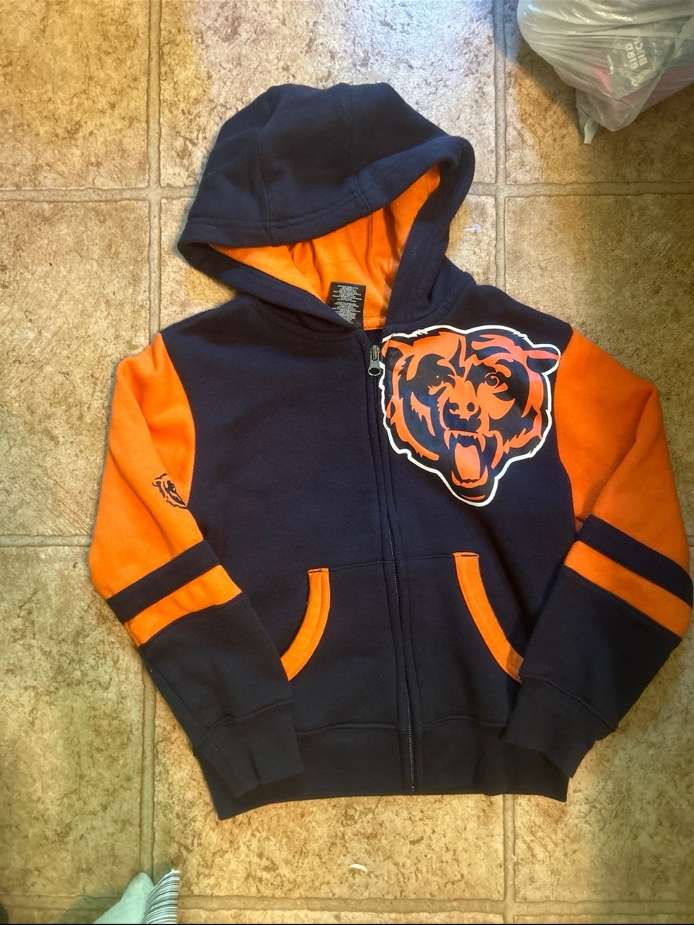 NFL football chicago bears boys 5/6 5 6 hoodie jacket